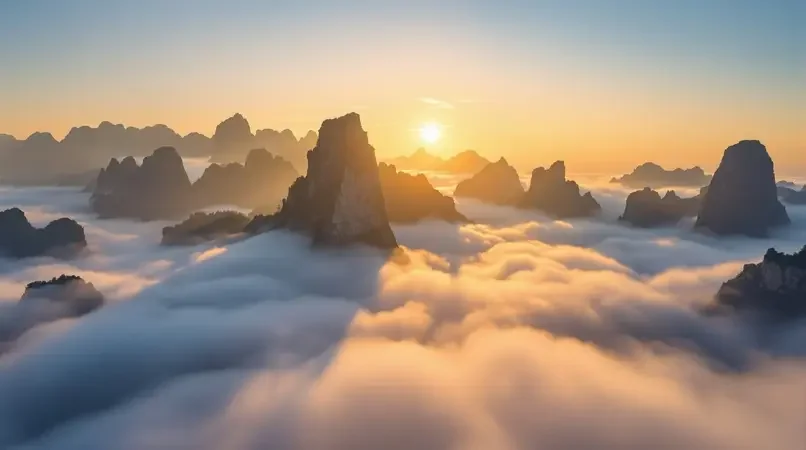 云海日出：黄山之巅的晨曦时刻
